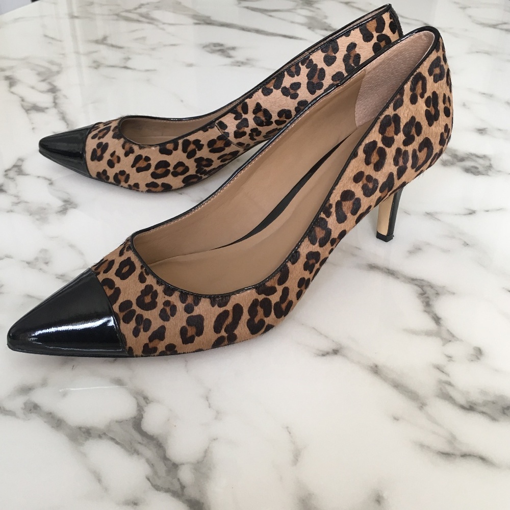 Ann Taylor | Eryn calf hair captoe heels